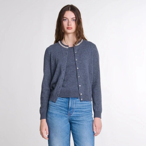 Maje Cashmere Sweater and Cardigan (Wool and Cashmere) - Picture 2 of 6